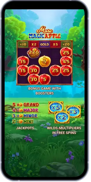 More Magic Apple demo Open the Main Game Screen